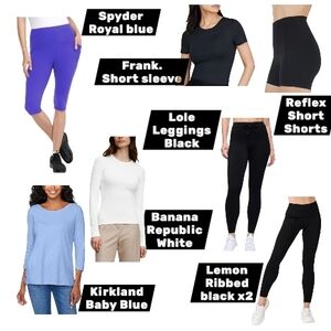 Women’s Activewear Bundle | 8 Pieces | Lole, Spyder, Lemon, Kirkland, + More.
